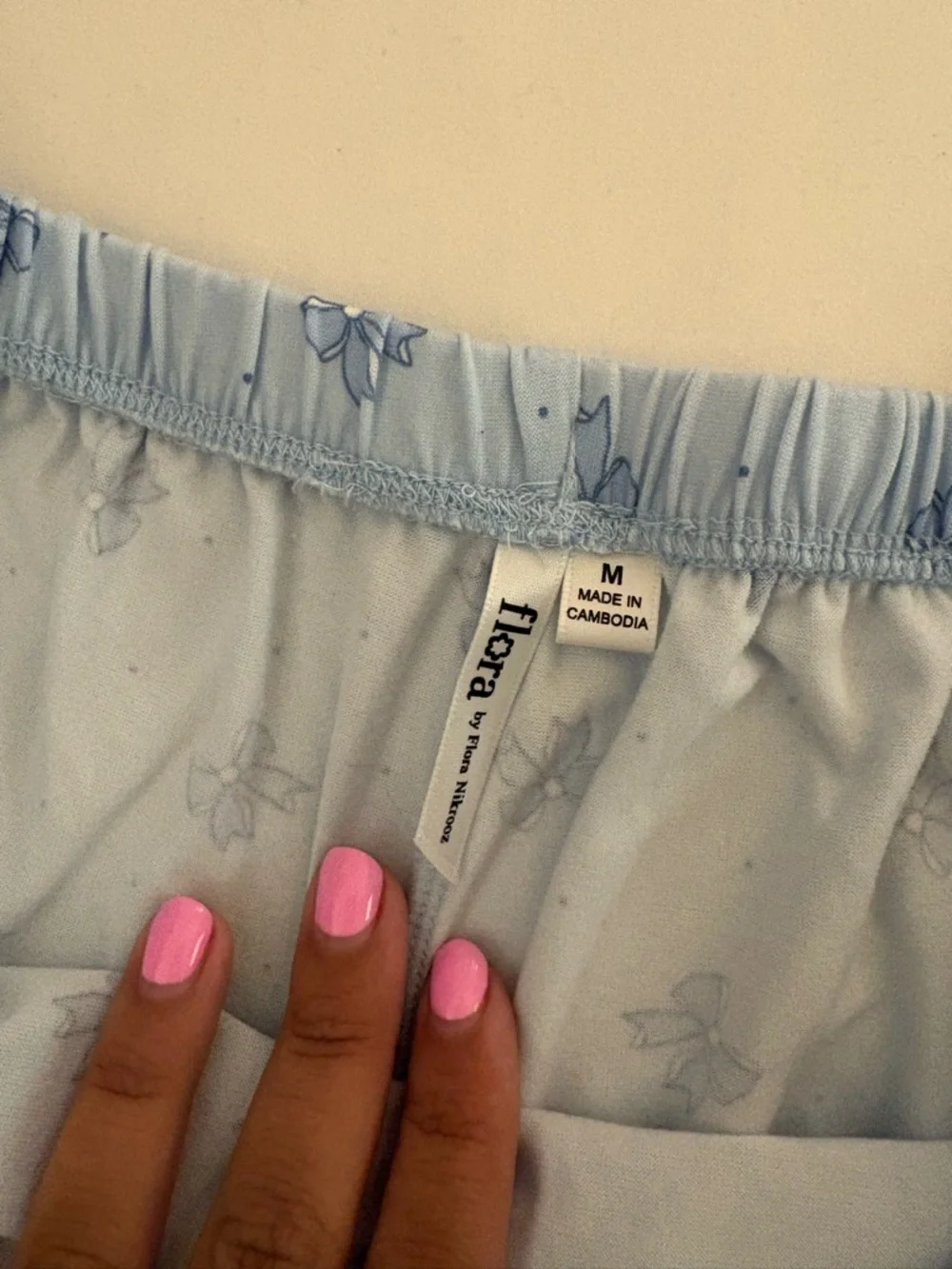 Light Blue Floral Cami & Short Sleep Set - Picture 2 of 4